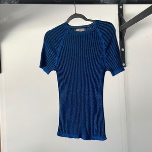 Mens Blue Striped Shirt Size Small